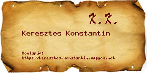Keresztes Konstantin névjegykártya